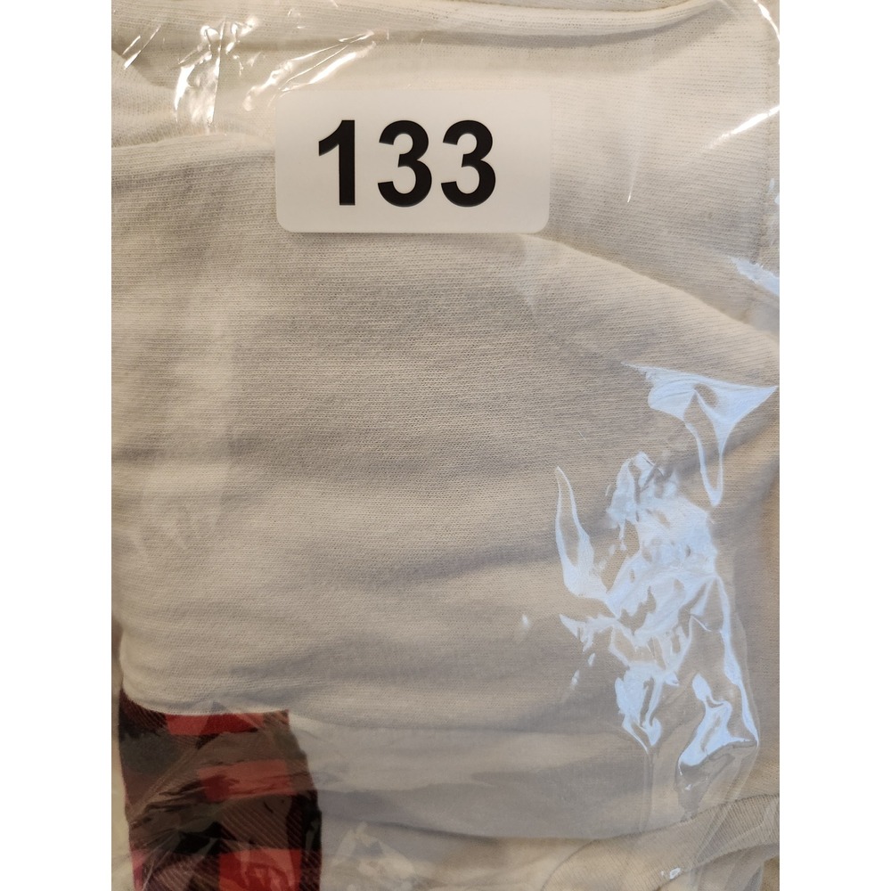 Christmas Junkie T Shirt Adult Size XL 100%‎ Cotton White Long Sleeve - Picture 7 of 7